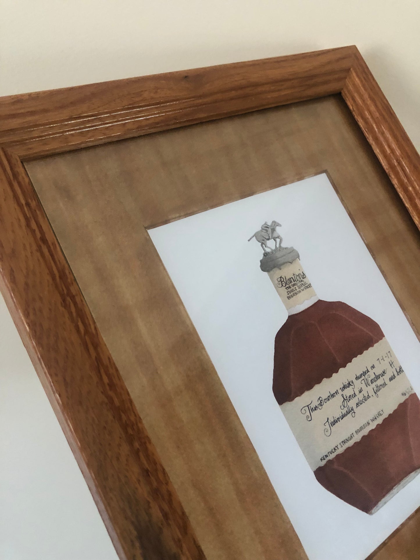 Framed Blanton's Bourbon Art Print