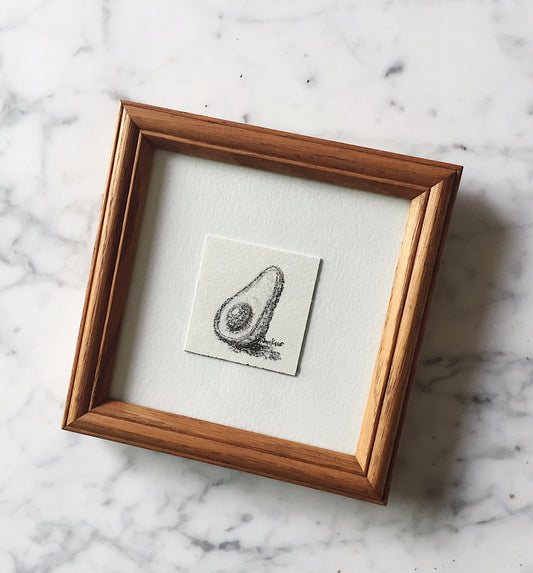 Avocado Charcoal Sketch