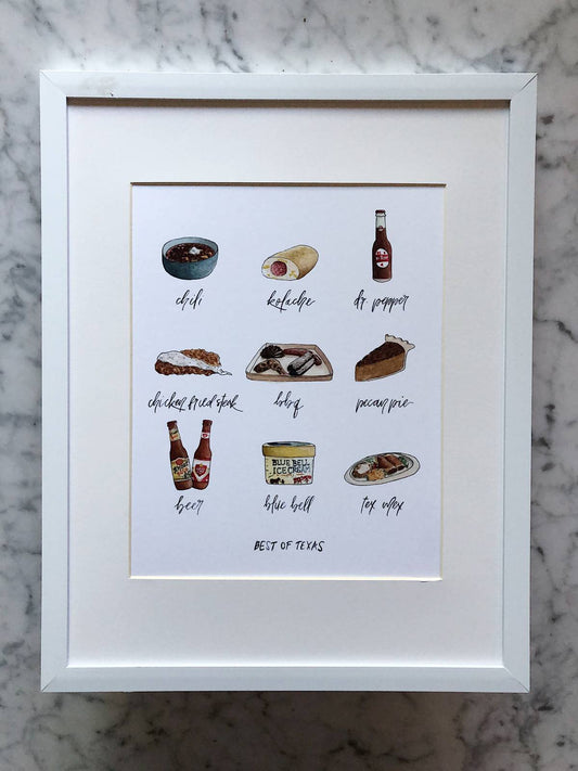 Best of Texas Art Print