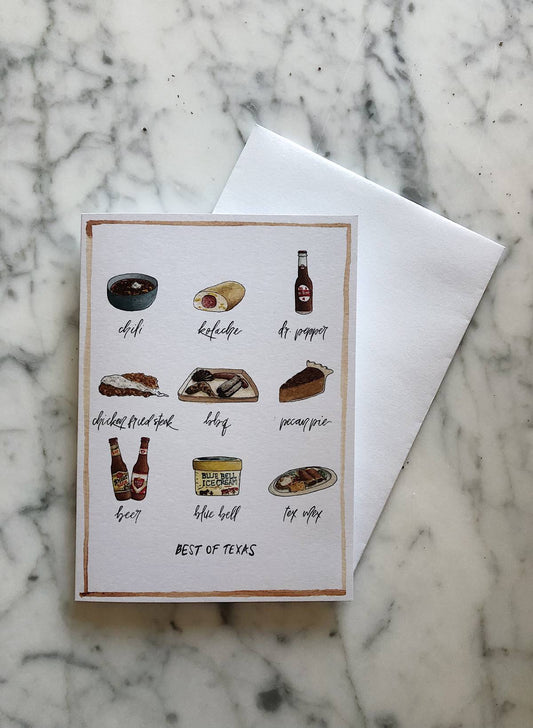 Best of Texas Notecard