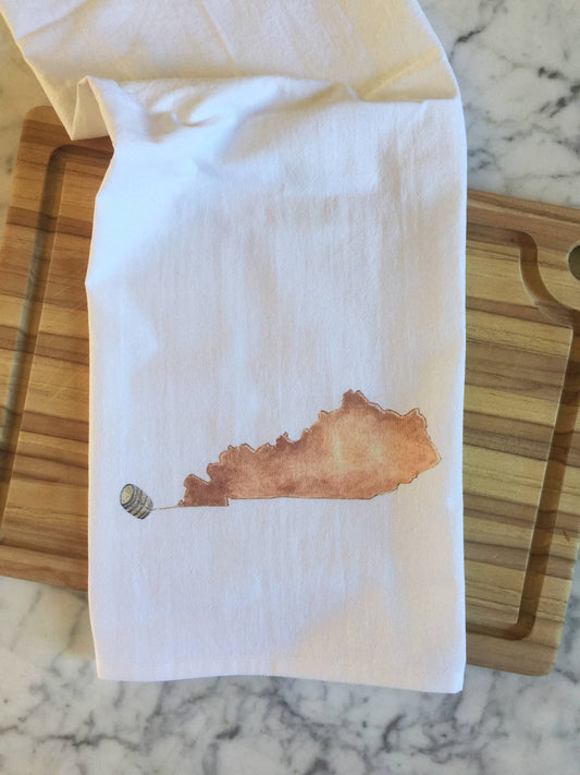 Kentucky Bourbon Spilling Tea Towel