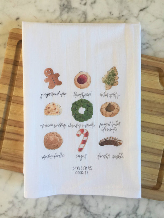 Christmas Cookies Tea Towel