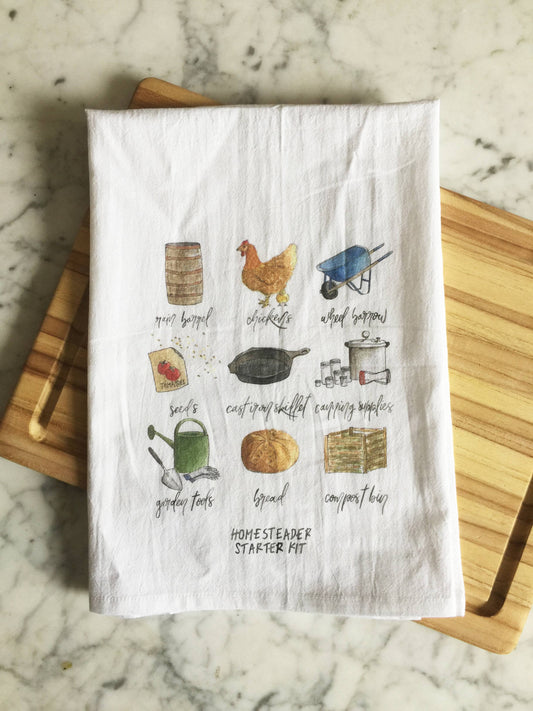 Homesteader Starter Kit Tea Towel