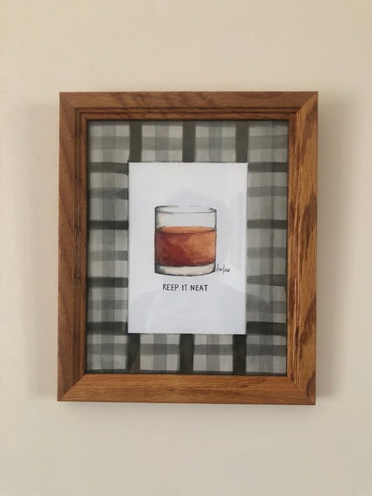 Framed Keep It Neat Watercolor Art Print