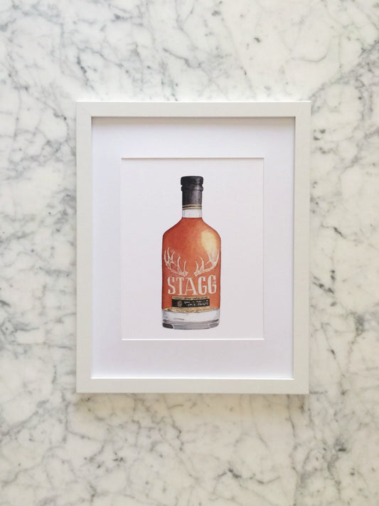 Stagg Jr Bourbon Bottle Art Print