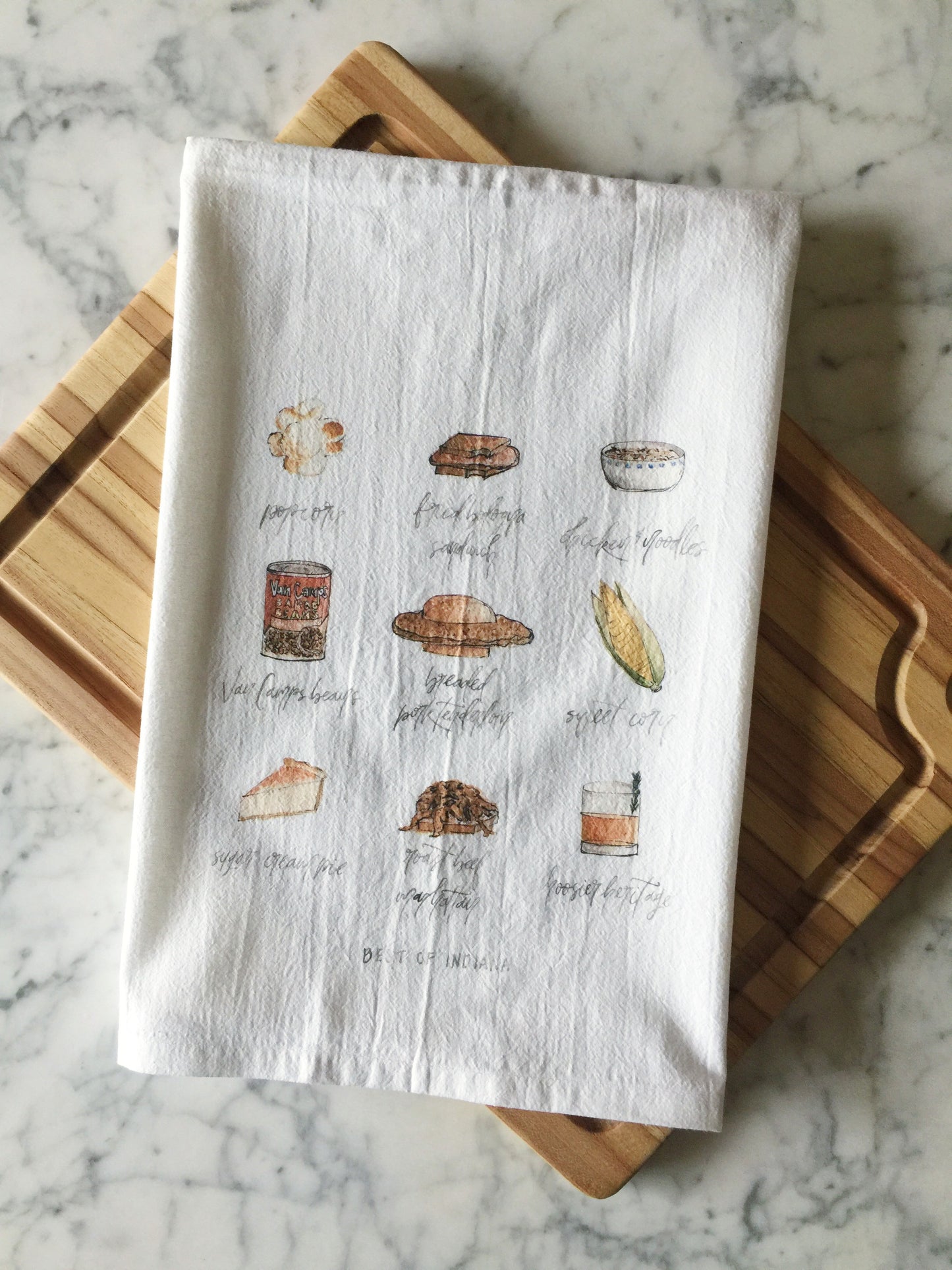 Best of Indiana Tea Towel