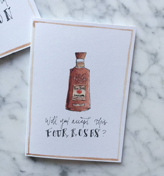 Four Roses Bourbon Valentine's Day Card