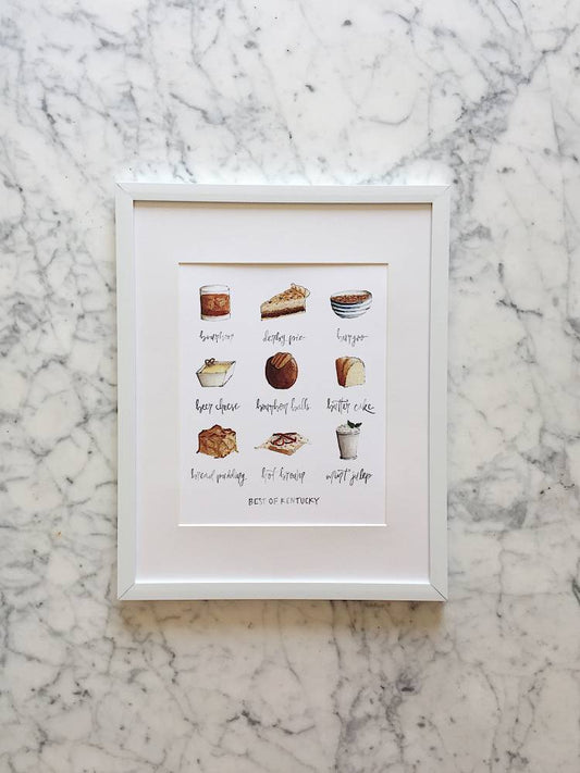 Best of Kentucky Foods Art Print